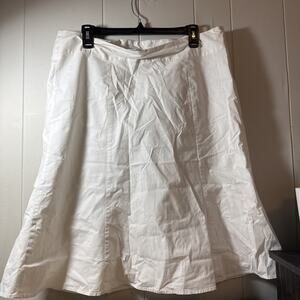 Vintage Gap White Skirt Size 16, 96% Cotton And 3% Spandex V6